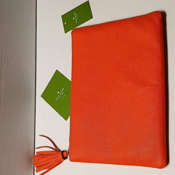 Kate Spade Vibrant Red Clutch NWOT
